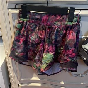 lululemon athletica Multicolor Floral Athletic Shorts
